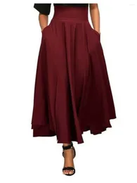 Skirts High-waisted Pleated Half-skirt Women's Spring And Autumn 2024 Design Sense Long Skirt Fashion Show Thin A-line