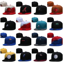 Unisex All Teams Sport Snapback Caps Flat Mix Colours Vintage Baseball Adjustable Hats with Grey Colour Under Brim One Size stitched Letter