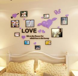 Po frame Acrylic 3D wall sticker Wedding room Romantic LOVE DIY art wall decor Living room Bedroom decoration1327x3644368