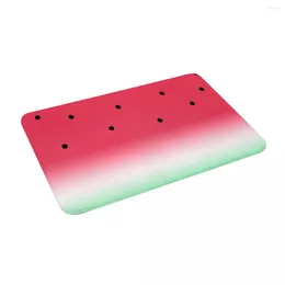 Carpets Cartoon Watermelon 24" X 16" Non Slip Absorbent Memory Foam Bath Mat For Home Decor/Kitchen/Entry/Indoor/Outdoor/Living Room