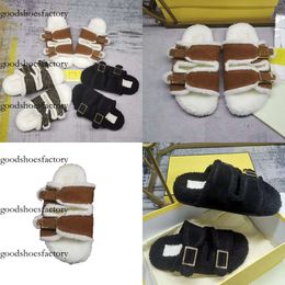 Men winter slipper fashion Lazy letter Belt buckle women designer shoes sexy platform Lady Original edition