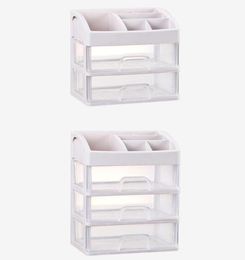 Storage Boxes Bins 2021 Makeup Organiser Drawers Plastic Cosmetic Box Jewellery Container Make Up Case Brush Holder Organizers2562428