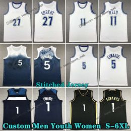 Stitched 2024 Basketball Jerseys 11 Naz 27 Rudy Reid Gobert 3 Jaden 32 Karl-Anthony McDaniels Towns 5 Anthony Edwaros Edwards Garnett Custom Youth Women Jersey