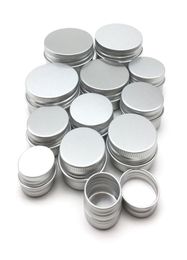 Aluminium Jar Tins 20ml 3920mm Screw Top Round Aluminumed Tin Cans Metal Storage Jars Containers With Screws Cap for Lip Balm Cont2815968