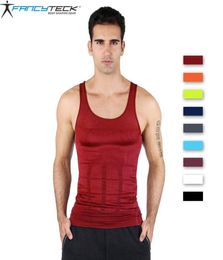 9 Colours S2XL Men039s Slimming Body Shaper Slim Waist Lose Weight Fitness Man Underwear Mens Sleeveless5235544