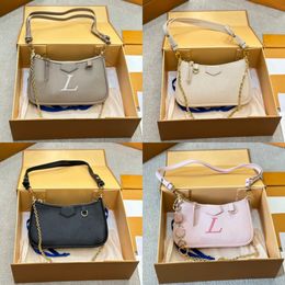 Luxury Designer Brand Pink Gradient Mahjong Chain Bags With Strawberry Hearts Charm Gold Chain Leather Strap Crossbody Handbags Clutch Party Underarms Purse