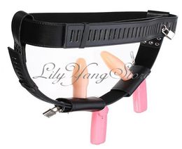 New Women's Lock Adjustable Belt Device Masturbation Penis G-spot Vibrator BDSM Sex Games Toy #E8917382307