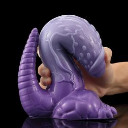 Other Health Beauty Items Monster animals dinosaurs aliens simulate large fake penises female masturbation turtle head Sm adult anal expanders Q240508