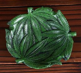 Resin Ashtray Lovely Cartoon Green Leaf Leaves Ash Tray Home Office Funny Decorative Creative Smoking Accessories Men Gift8065086