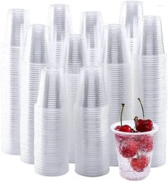 Disposable Cups Straws 50Pcs Transparent Plastic Cup Wine Glass Champagne For Birthday Wedding Decoration Party Supplies 150/220Ml
