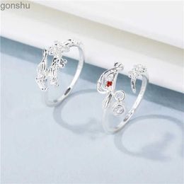 Couple Rings Tianguan Cifu Ring Heavenly Official Blessing Huacheng Xielian Adjustable Neutral Couple WX769652