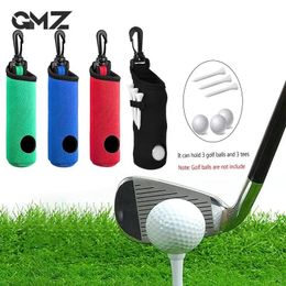 1pcs Golf Ball Bag Portable Mini Waist Pack Can Hold 3 Nail Storage Pouch Belt Clip Accessories 240425