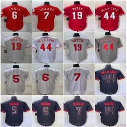 Jonathan India City Connect Baseball Jersey Joey Votto Hunter Greene Elly De La Cruz Spencer Steer Matt McLain Johnny Bench Barry Larkin Pete Rose Stitched