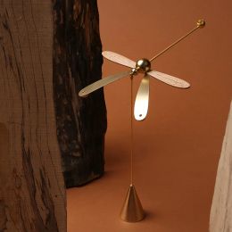 Miniatures Wooden Dragonfly Balance wooden metal Decoration Creative Company Gift Home Accessories Wood Crafts