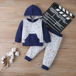 Clothing Sets Born Baby Boy Clothes Infant Set Toddler Suit Autumn Winter Cartoon Cute Casual LongSleeve Hooded Warm Coat