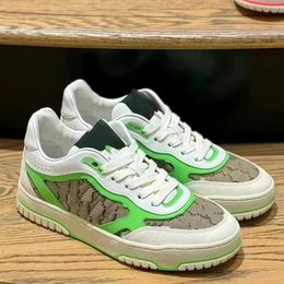 Yeni Renk Tasarımcı Ayakkabı Yeniden Web Spor Ayakkabıları Erkek Kadınlar Günlük Ayakkabı Deri Kauçuk Dış Tabanı Platform Açık Dantel Yuvarlak Kafa İşlemeli Spor Ayakkabı Boyutu 35-45 5.9 07