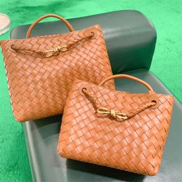 Andiamo Luxurys top handle designer weave bag for Woman men's beach handbag leather Basket Shoulder Bag strap fashion Crossbody pochette shop travel Clutch tote Bags