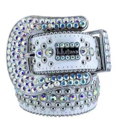 Fashion Designer Belts Women High Quality Mens Simon Rhinestone Belt With Bling Rhinestones Width 40CM Waistband8119221