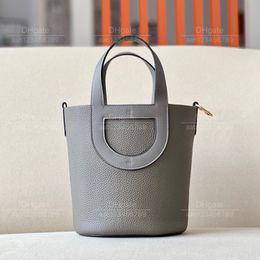 12A Mirror quality luxury Classic Designer Bag woman 's handbag bag all handmade genuine leather Bag 22cm summer Casual Minimalist tote vegetable basket commuter bag