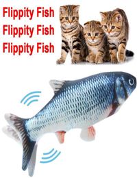 Flipping Fish Cat Toy Realistic Plush Electric Flipping Doll Funny Interactive Pets Chew Bite Floppy Toy Perfect for Kitty Exercis5019217