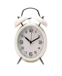 Mini Retro Alarm Clock Electronic Round Number Double Bell Desk Table Digital Quartz Clocks Home Decoration Portable Cute Durable 4783104