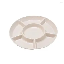 Plates Storage Tray Beige Shatter-resistant Rotated Safe Durable Multi-purpose Kitchen Gadgets Party Candy Nuts Dish