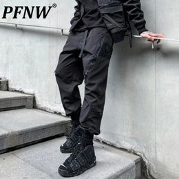 Men's Pants PFNW Autumn Spring Overalls Fashion Loose Casual Youth Pencil Safari Style Darkwear Trousers 12A5584