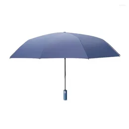 Umbrellas Portable Sun Umbrella UV Protection Reflective With LED Handle For Sunny Day Rainy Windproof