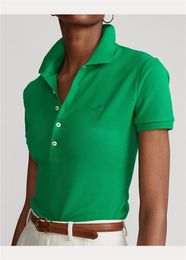 قميص Polos Womens Top Progroidery Wholesale Classic Grondy Bolo Polo Women Polos Sleeve T-Shirt Summer Womens T-Shirt Top Size S-XL