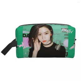 Storage Bags Custom Kpop Star Girl Group ITZYS Ryujin Toiletry Bag Women Makeup Cosmetic Organiser Ladies Beauty Dopp Kit Box