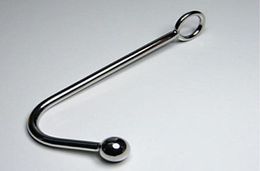 Stainless Steel Anal Hook with Ball Metal Anal Plug Adult Sex Toys Butt Plug Anal Ball Cock Ring5198130
