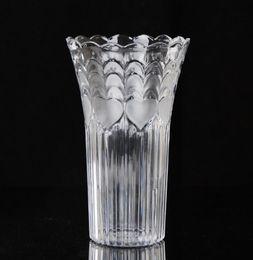 European large transparent creative imitation glass plastic vase rich bamboo water planter antifall crystal ornaments flower5761789