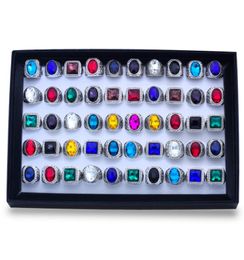 whole bulk lots assorted mix styles women039s men039s antique silver vintage turquoise stone rings brand new2078391