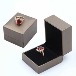 Jewelry Boxes New Gold Jewelry Box Ring Bracelet Pendant Necklace Earrings Storage High Grade Leather Paper Jewelry Organizer Box Joyero