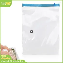 Storage Bags Manually Vacuum Compressed Bag Roll Up Seal Travel Space Saver Clothes Organiser Reusable Packing Sacks 2024