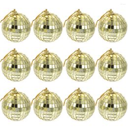 Decorative Figurines Mirror Disco Balls Christmas Tree Hanging Party Glass Ball Pendants Decorations For Decor