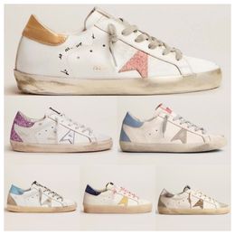 Designer Shoes bapestar Golden women super star brand men casual new release luxury shoe Italy sneakers sequin classic white do old dirty casual shoe golden goose's