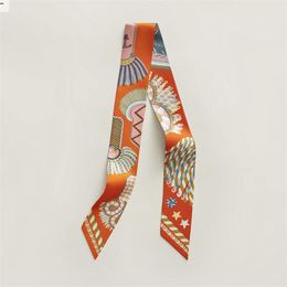 Sciarpa designer di donne Sciarpa di seta Twilly per borse per capelli arricciati organizzatore cravatta cravatta uomo regali di lusso larghezza 5 cm