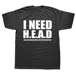 Men's T-Shirts I Nd Head Hug Encourangement T Shirt Sarcastic Inspiring Quotes Short Slve 100% Cotton Unisex O-neck T-shirts EU Size Y240509