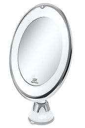 Makeup Vanity Mirror with 10X Lights LED Lighted Portable Hand Cosmetic Magnification Light Up Mirrors VIP Drop3065950