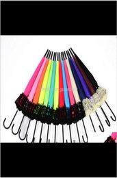 Elegant Semimatic Lace Umbrella Fancy Sunny And Rainy Pagoda Umbrellas 11 Colours Available Hhdct V3U681762517