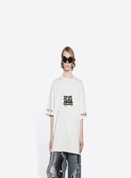 Europe ARAB Letters Printed Men039s TShirts 2023SS France Paris Oversize Cotton Tee Summer Spring Luxury Fashion Women High St2053967