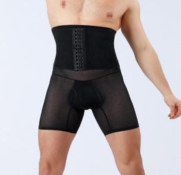 Men039s Body Shapers High Waist Slimming Pants Trainer Tummy Control Compression Shaper Stomach Abdomen Girdle Underwear6322536