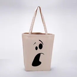 Shopping Bags Women Shopper Bag Student Hand-held Cotton Canvas Girl Handbag Tote Shoulder Lady