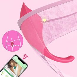 Other Health Beauty Items Powerful Bluetooth APP Vibrator for Women Wireless Remote Control Dildo Clitoris Stimulator Female s for Women Couples Y240503