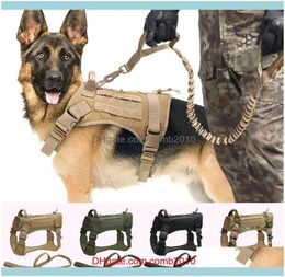 TagId Card Pet Supplies Home Gardentactical Military K9 Working Clothes Harness Leash Set Molle Dog Vest For Medium Large Dogs 4344905