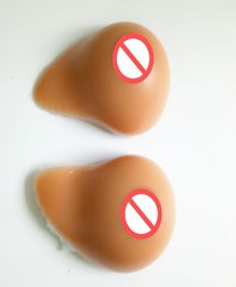 Spiral Shape Tan Color Brown Nipple silicone fake breasts rubber boobs crossdresser User whole drop 4280387