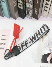 2020 off canvas mobile phone key chain European and American tide brand jeans with wrist camera pendant white belt 3525cm5576537