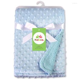 Blankets 100 70cm Born Baby Blanket Infant Babies Bedding Sets Boys Girls Warm Soft Swaddle Diapers Fleece Products