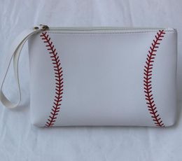 2020 New arrival for girls new beach bag sports PU crossbody cellphone bag baseball and softball stitching wallet3308599